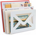 MyGift White Metal Desktop Mail Holder by MyGiftHome