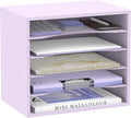 SUPEASY Wood Desk Organizer, 5 Tier Paper File Organizer by SUPEASY