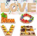 4PCS Larger Charcuterie Letter L O V E fillable Trays, 12Inch Letter Trays by MRPAPAMakeLifemoreEasy