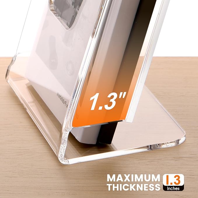 HeZone Acrylic Brochure Holder 8.5X11Inch, Magazine Pamphlet, Booklet Holder - Image 3