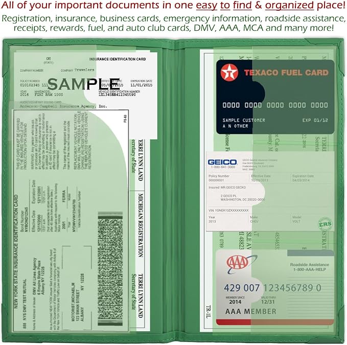 Auto Insurance and Registration Card Holder - Image 4