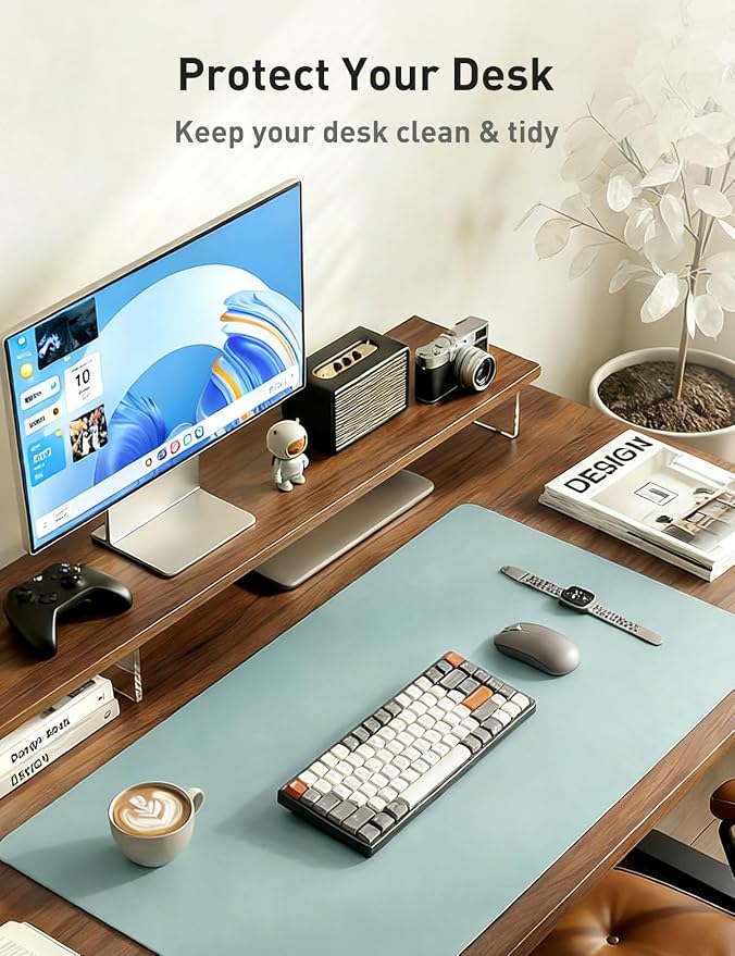 Aothia Faux Leather Desk Mat - Image 8