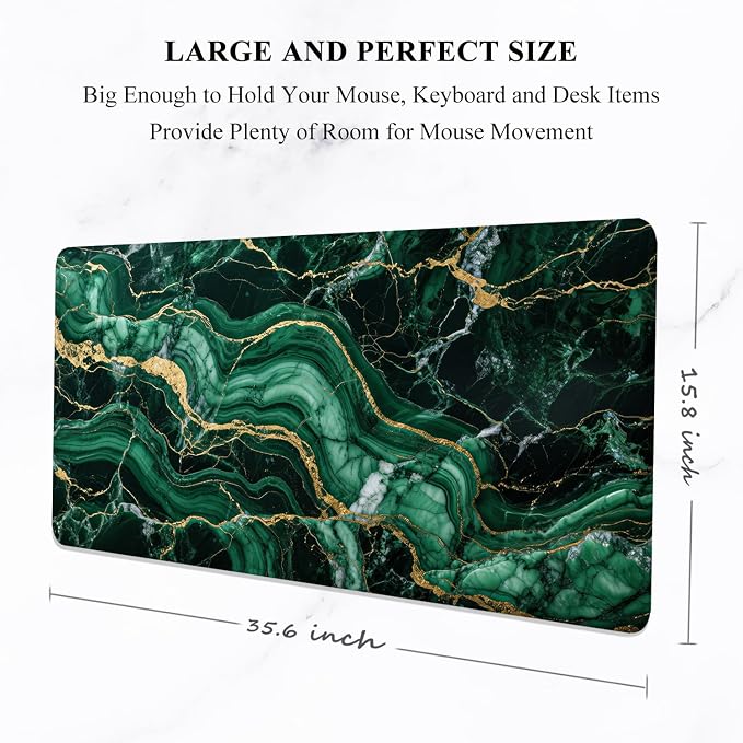 Auhoahsil Desk Mat, Ultra Large Mouse Pad, XXL Gaming Mousepad, Pretty Desk Pad - Image 2