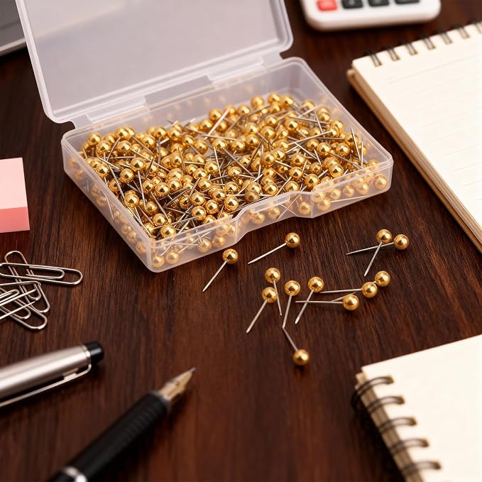 300 Pcs Map Push Pins Round Head Tacks Small Thumb Tacks Pushpins - Image 6