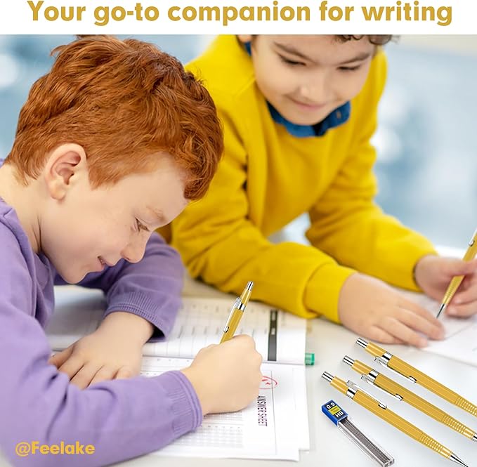 8 PCS Metal Mechanical Pencil, Durable 0.9mm Drafting Pencil, Comes - Image 5