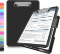 ANZNKU Clipboards with Storage, 13x9.6 Heavy Duty Nursing Clipboard Foldable by ANZNKU