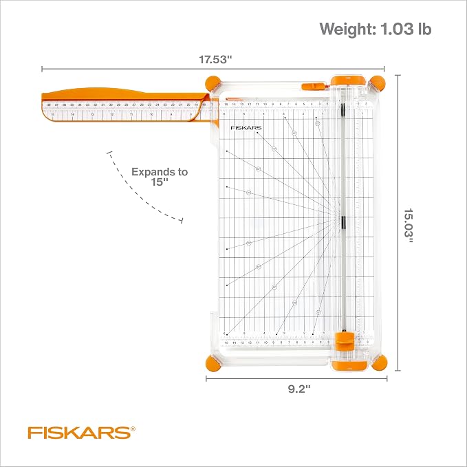 Fiskars Precision Paper Trimmer, Easy and Accurate Crafting Tool, Cuts Straight - Image 7