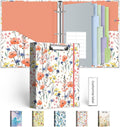 Mini Binder Organizer，1 Inch 3 Ring Binder by KLLVE
