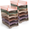 Geetery Set of 12 Turn in Trays Classroom Plastic Trays by Geetery