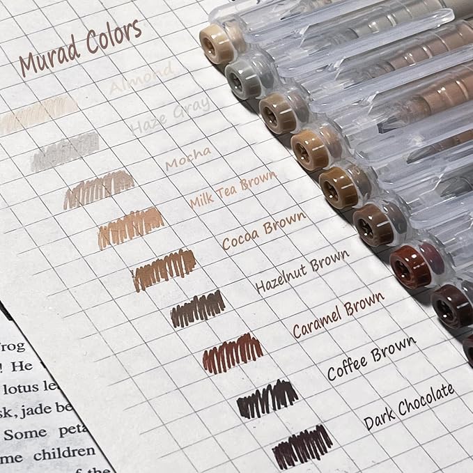 9 Colored Gel Pens Set, 0.6mm Fine Point - Image 2