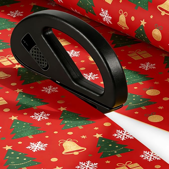 3 Pack Wrapping Paper Cutter & 10 Replaceable Blades, Safety Sliding Gift Wrap - Image 3
