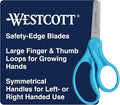 Westcott 15968 Right- and Left-Handed Scissors, Classic Kids' Scissors by Westcott