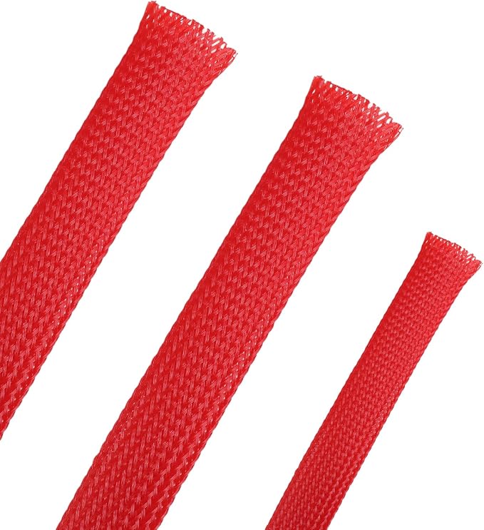 25ft PET Expandable Braided Cable Sleeve 13/16inch Pet Braided Cable Sleeve by PursuingaBetterLife