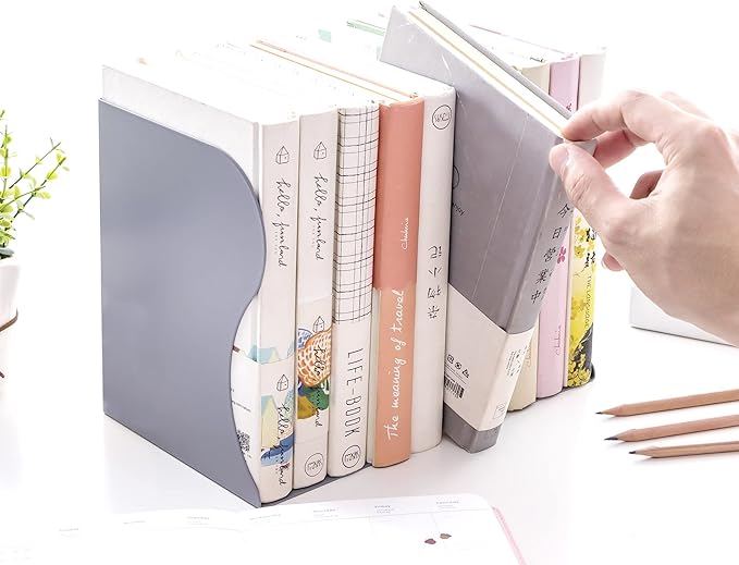 Adjustable Bookends Metal Book Ends - Image 6
