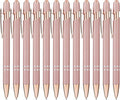 LINFANC 12 Pack Rose Gold Ballpoint Pen by LINFANC