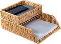PINXIURY Woven Water Hyacinth Paper Organizer by PINXIURY