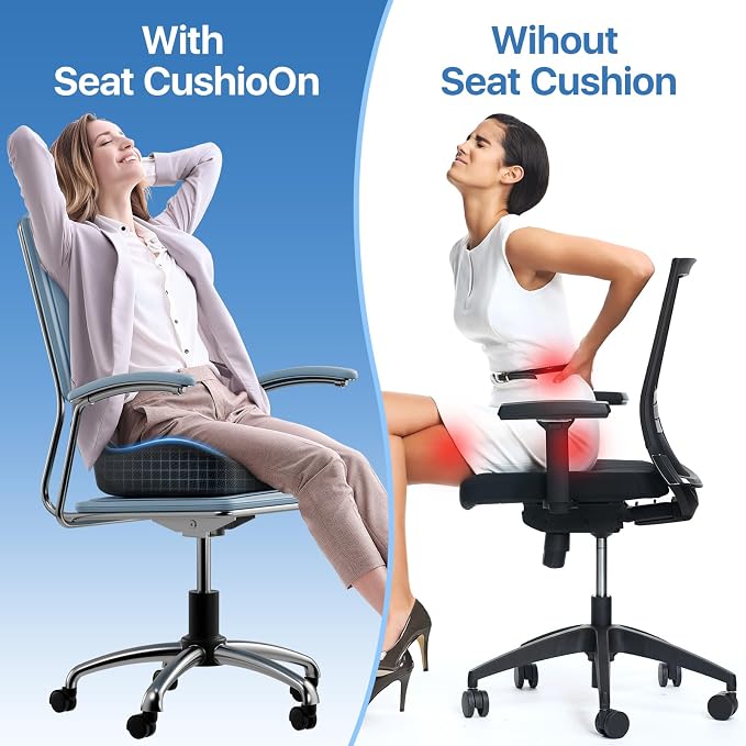 CJACSOC Seat Cushion, Extra Large Memory Foam Cushion - Image 4