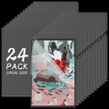 24 Packs Legal Size Clear Project Pocket Sleeves 9”x14.5”L-Type Plastic Folders by XUWAIDSGN