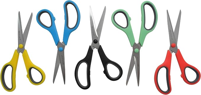 Westcott 8" Straight Stainless Steel Soft Handle Scissors - Image 8