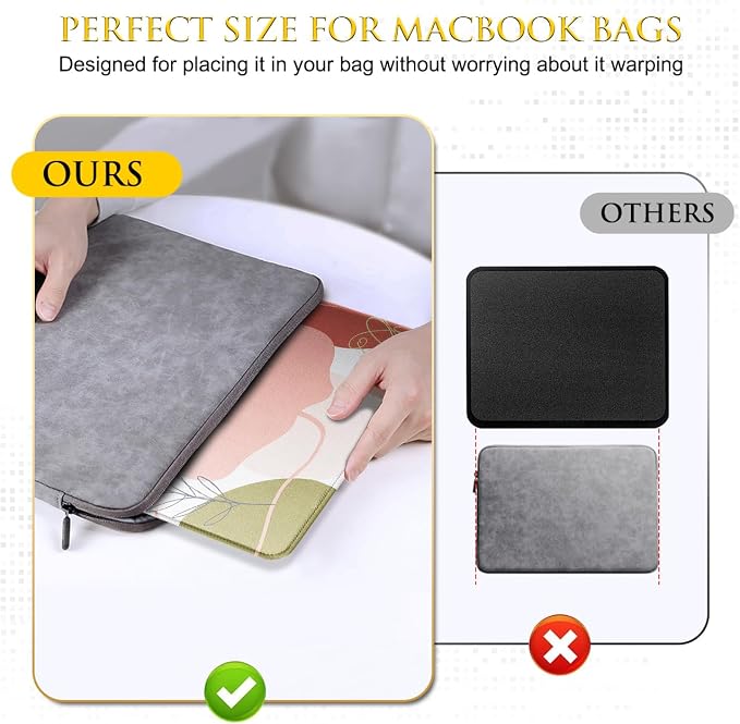 JIKIOU 3 Pack Mouse Pad with Stitched Edge, Portable Size-10.2x8.3in Rose | - Image 6