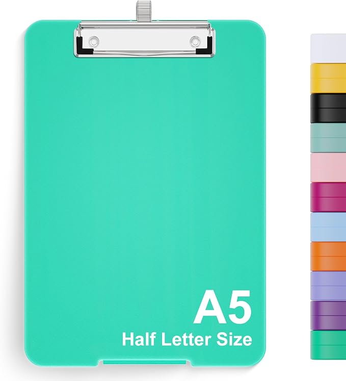 Hongri A5 Clipboard with Storage, Metal Retractable Pen Holder, 6 x 9'' Nursing by Hongri