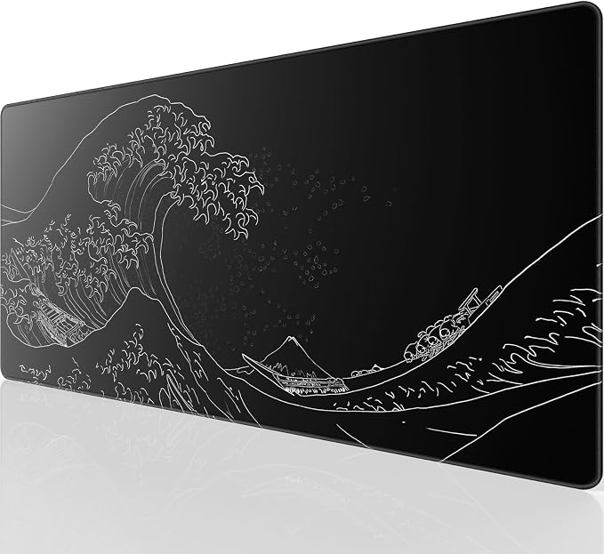 KTRIO Large Gaming Mouse Pad, Desk Mat, 31.5 x 15.7 in, Kanagawa Wave, XXL | by KTRIO