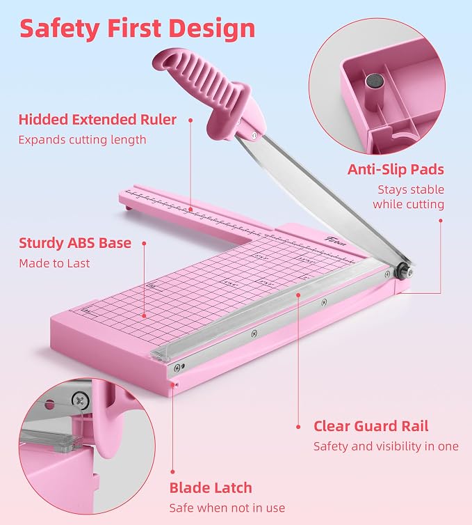 Firbon 12" Guillotine Paper Cutter - Image 5