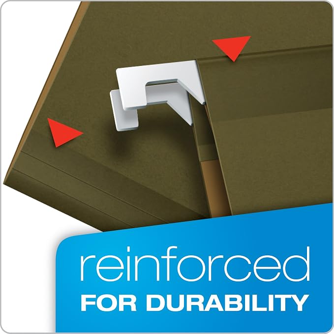 Pendaflex Extra Capacity Reinforced Hanging File Folders, Letter Size, Standard - Image 4