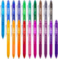 ParKoo 20 Colors Retractable Erasable Gel Pens Clicker, Fine Point 0.7 mm by Parkoo