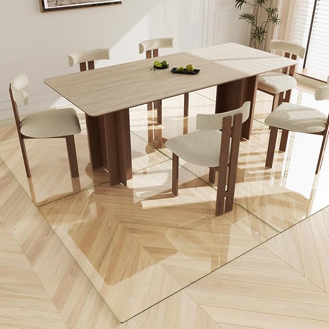 Koonmi Tempered Glass Chair Mat 48"x48" - Image 6