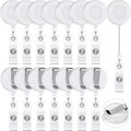 Zonon 100 Pcs Retractable Badge Reel Clips ID Card Holder Reel by Zonon