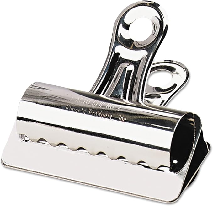 X-ACTO 2004LMR Bulldog Clips, 1-Inch Capacity, 3-Inch w, Nickel-Plated by Unknown