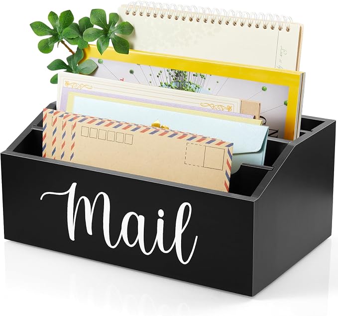 DRASTAR Mail Organizer Countertop, Mail Holder by EnhanceYourDailyLife
