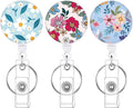 BESARME 3 Pack Badge Reels Retractable Badge Clip by BESARME