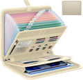 Fireproof Accordion File Organizer, Portable Expanding File Folder by Huolewa