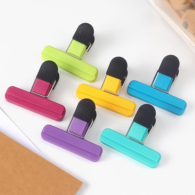 Tamaki 6 Pack Bag Clips, Food Clips, Chip Bag Clip Plastic Heavy Duty Seal Grip - Image 7