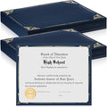 Fainne 100 Pcs Certificate Holder Foil Border Bulk 8.5 x 11 Inch Single Sided by Fainne