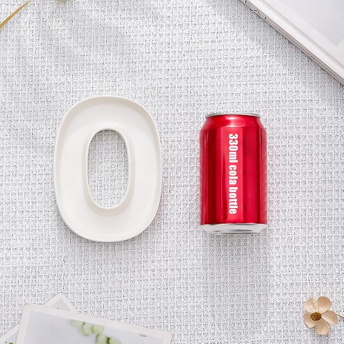 Coffeezone Ceramic Small Letter Candy Dishes Mini Nuts Plates, Party Table Decor - Image 2