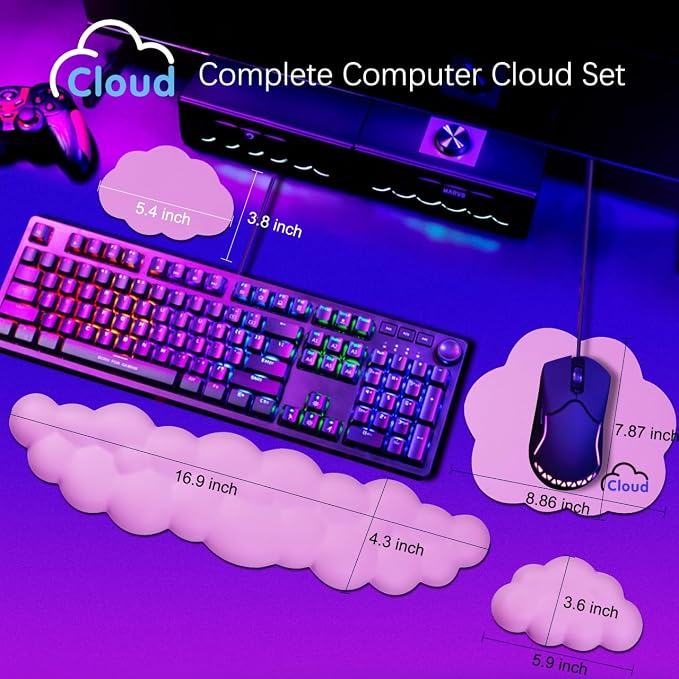 Cloud Wrist Rest Keyboard Palm Rest - Image 4