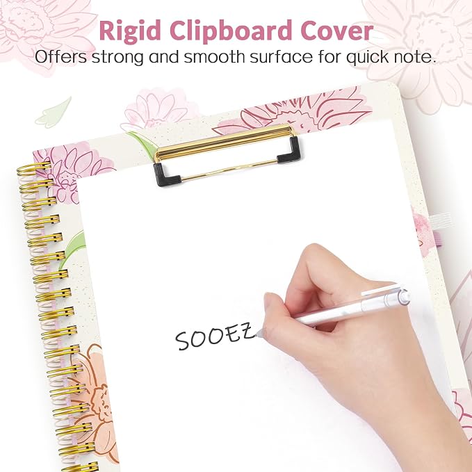 Sooez Clipboard with Refillable Notepad, Clipboard Folder with 10 Storage - Image 4