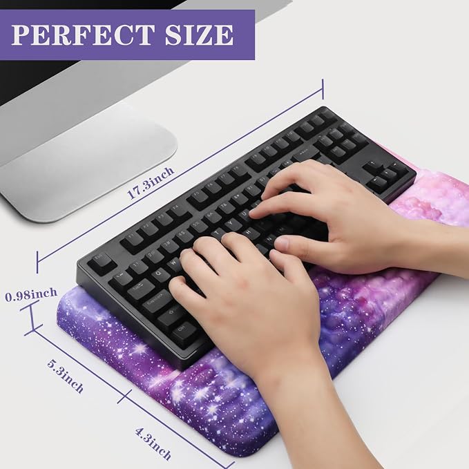 Ergonomic Keyboard Stand with Wrist Rest, Computer Wrist Support Pad, Tilted - Image 6