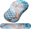 Mouse Pad Wrist Support, Laokiiy 2 in 1 Keyboard Wrist Rest+ Ergonomic Mouse Pad by Laokiiy
