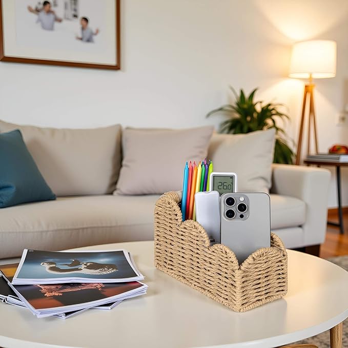 CubesLand Bedside Table Desk Organizer Caddy, Remote Pen&Pencil Holder Cup - Image 4