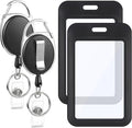 2 Pack Badge Holder Retractable Clip Heavy Duty Reels by BESARME