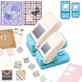 BAOFALI 2Pcs/Set Stamp Puncher 1x1inch &1.5x1.5inch Large Square Postage Stamp by BAOFALI
