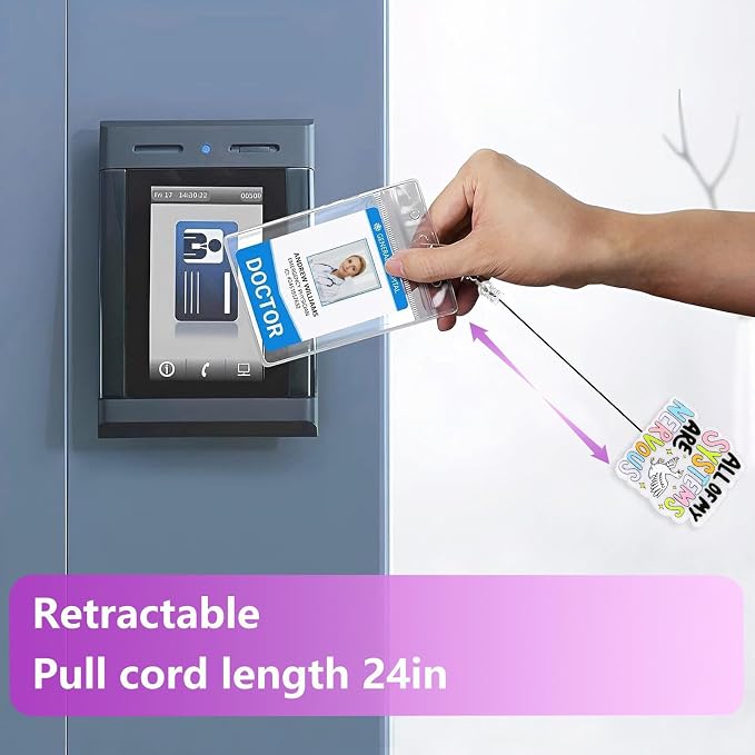 All of My Systems are Nervous Badge Reel Retractable, Funny Silly Goose Badge - Image 5