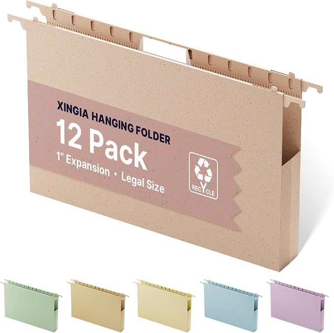 XINGIA Legal Size Hanging File Folders, Legal Hanging File Folders by Unknown
