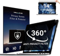 4-Way Laptop Privacy Screen Shield 14 Inch 16:10 Aspect, Removable 360° Privacy by Halloive