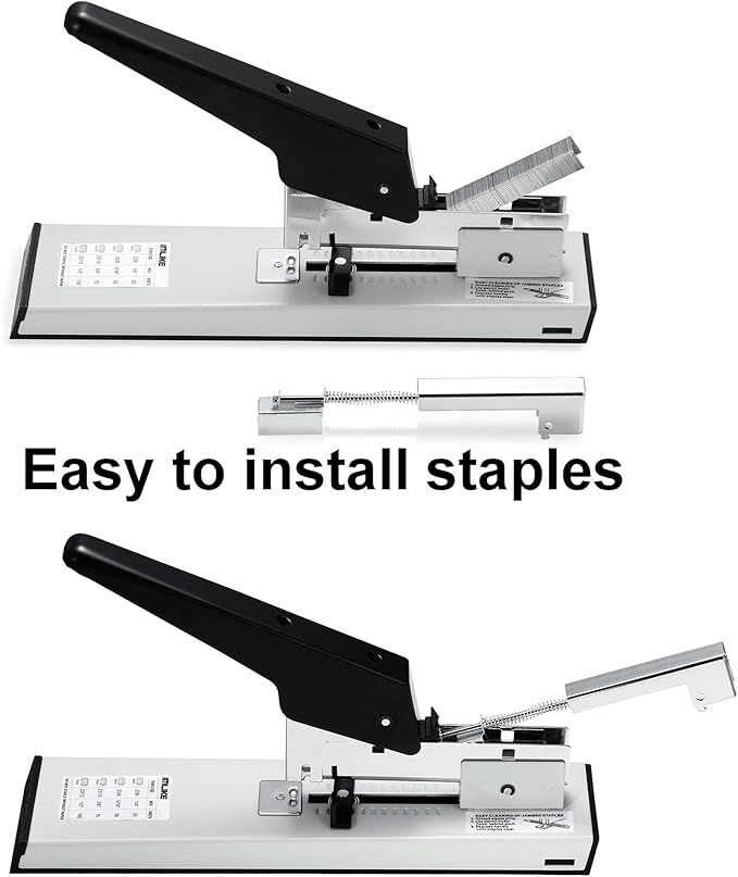 IMLIKE Heavy Duty Stapler with 2000 Staples: 100 Sheets High Capacity Manual - Image 5