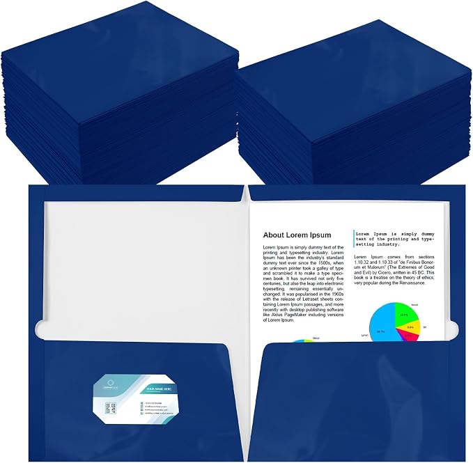 Yeaqee 200 Pack Folders Bulk by Yeaqee